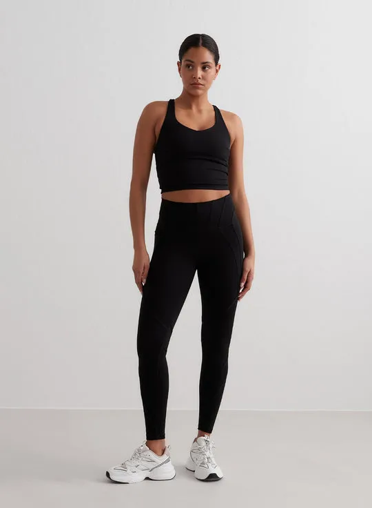 Sculpting Strappy Bralette | Black