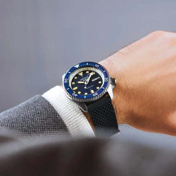 Seiko 5 Sports Analog Automatic Silicone Strap Men's Watch SRPD71K2