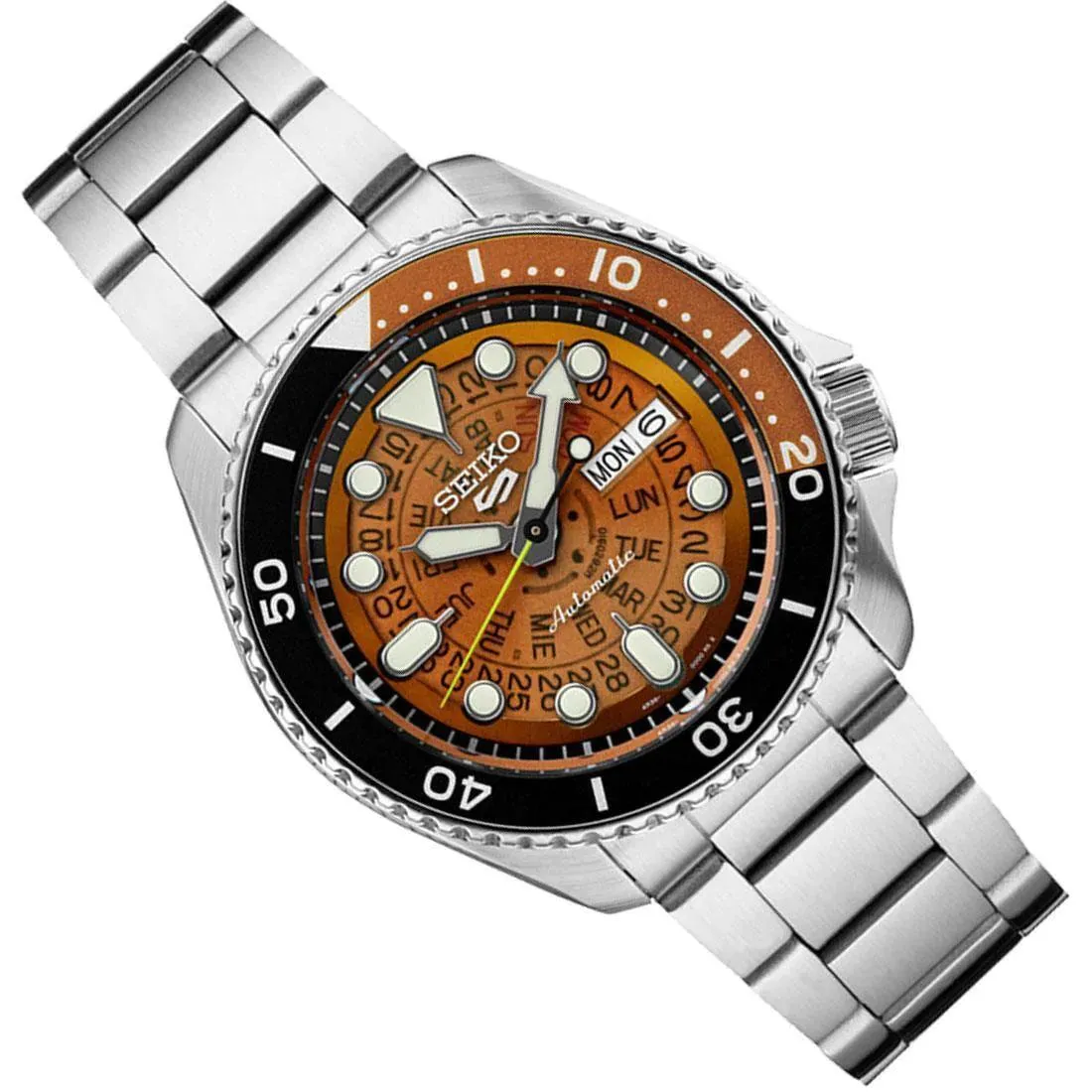 Seiko 5 Sports SKX Skeleton Style Automatic Men's Watch SRPJ47K1