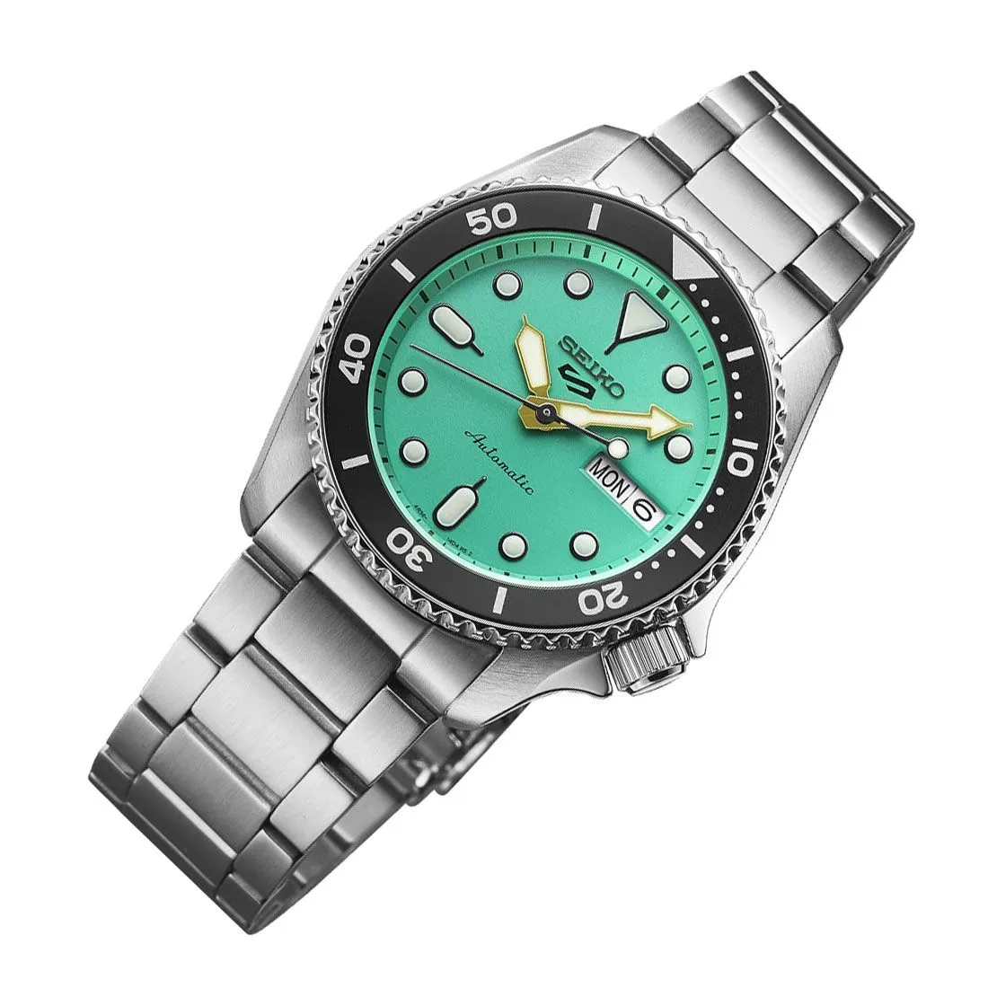 Seiko 5 Sports SKX Style Automatic Mint Green Dial Watch SRPK33K1 SRPK33K SRPK33