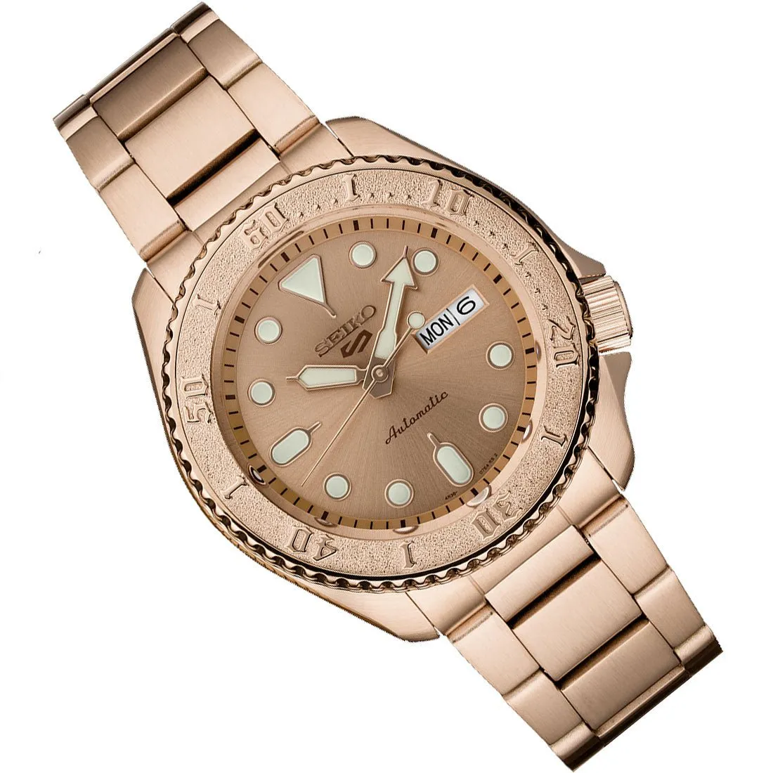 Seiko 5 Sports SRPE72 SRPE72K SRPE72K1 Automatic Rose Gold Watch