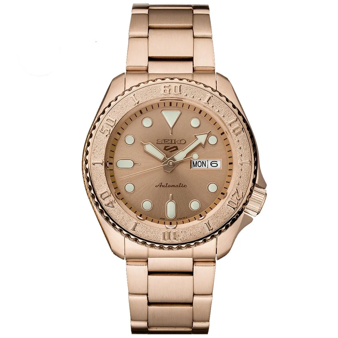Seiko 5 Sports SRPE72 SRPE72K SRPE72K1 Automatic Rose Gold Watch