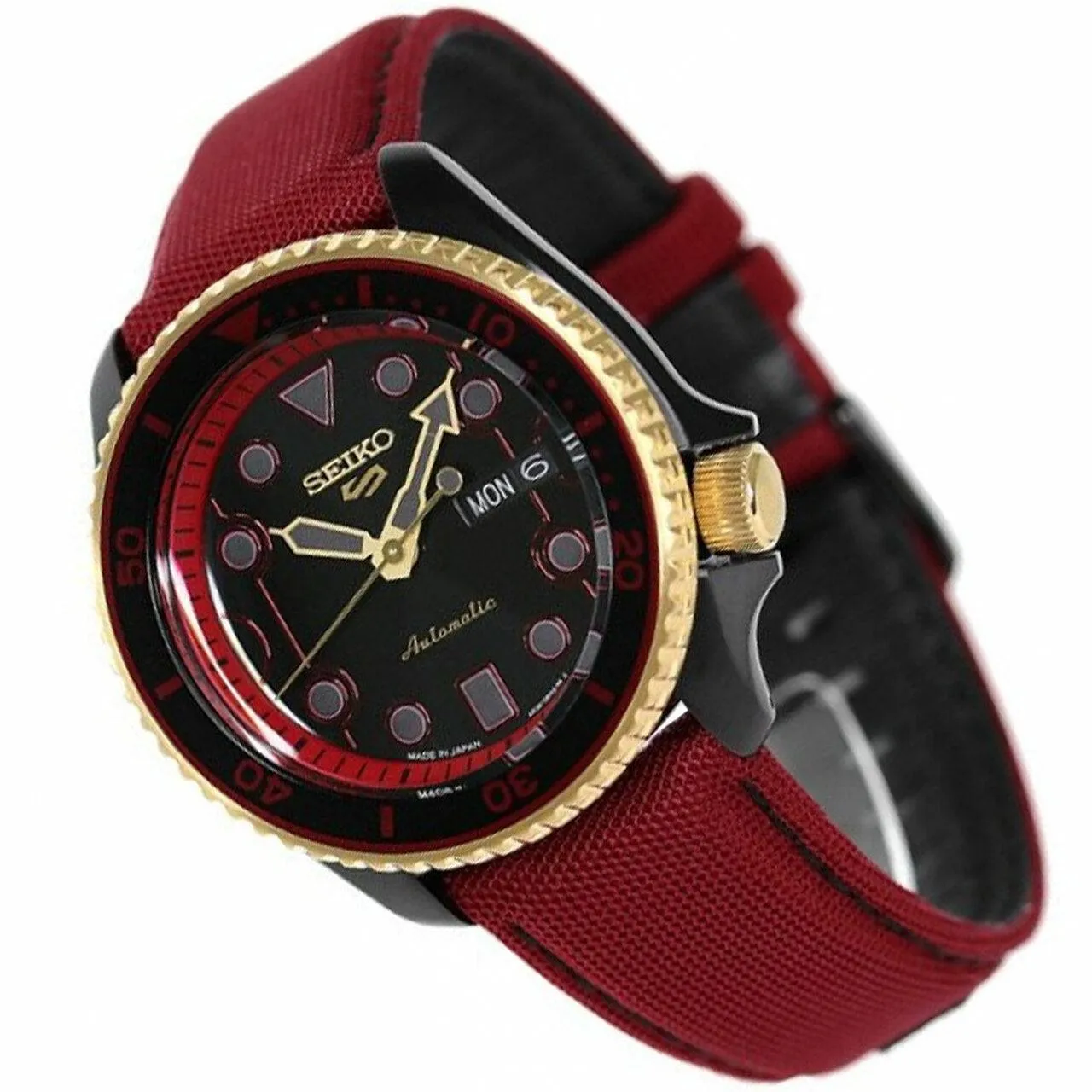 Seiko 5 Sports Street Fighter V Limited Edition Ken Men's Watch SRPF20
