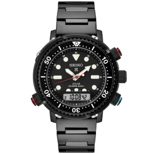 Seiko Hybrid Prospex Sea Solar SNJ037P1 SNJ037 Limited Edition Black Dive Watch