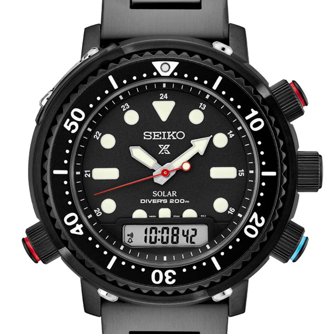 Seiko Hybrid Prospex Sea Solar SNJ037P1 SNJ037 Limited Edition Black Dive Watch