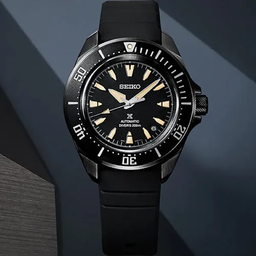 Seiko Prospex 4R Full black ‘Shog-urai’ Diver's Date Black Dial 41.7mm Men SRPL15K1