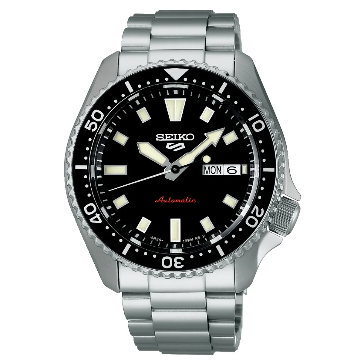 Seiko SRPL85K1: Modern Automatic Sports Watch in Black