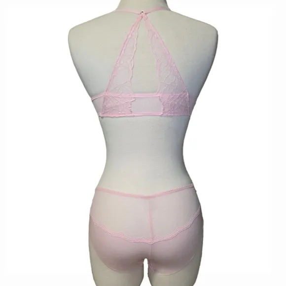 🆕Sexy Tee Lightly Lined Demi Bra &amp; Matching Cheeky by Victoria Secret 34B/Small
