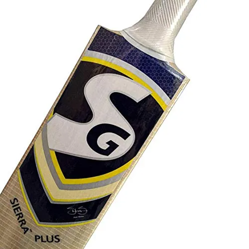 Sg Sierra Plus Kashmir Willow Cricket Bat ( Size: Size 6,Leather Ball ), Multicolour, Wood