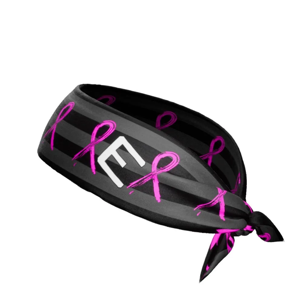 Shadow USA Flag - Breast Cancer Awareness Tie Headband | Elite Athletic Gear