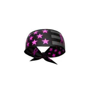 Shadow USA Flag - Breast Cancer Awareness Tie Headband | Elite Athletic Gear