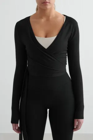 Shape Seamless Wrap Long Sleeve