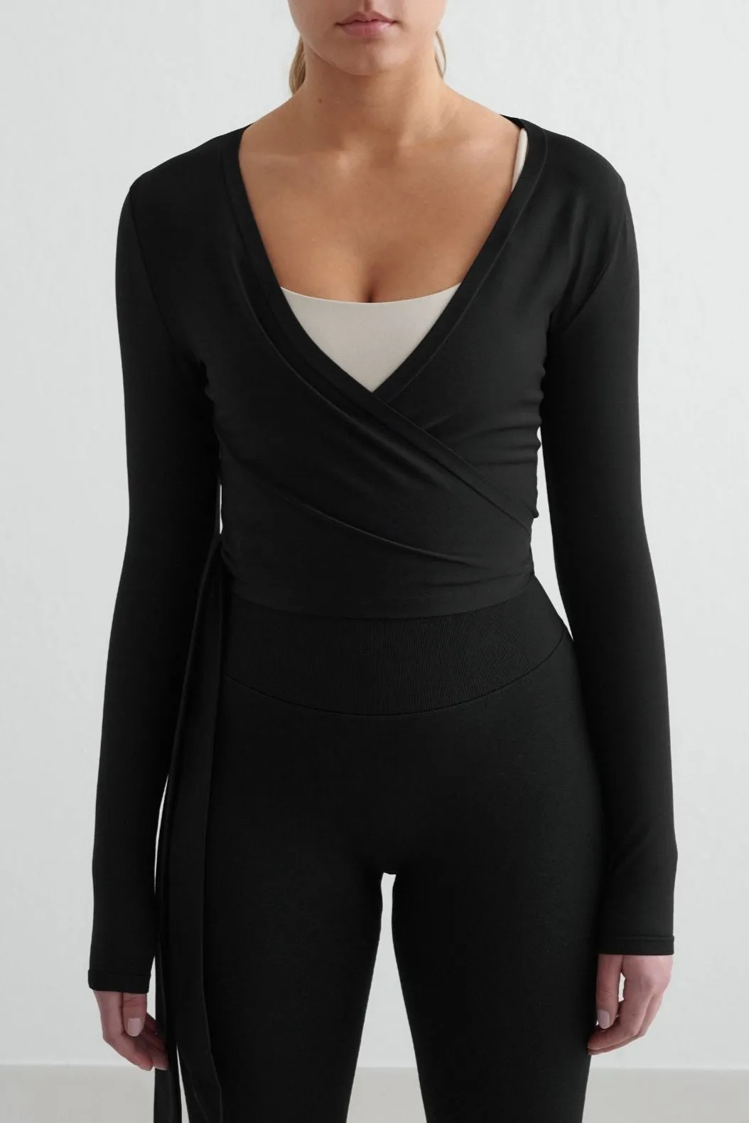 Shape Seamless Wrap Long Sleeve