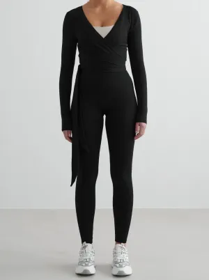 Shape Seamless Wrap Long Sleeve