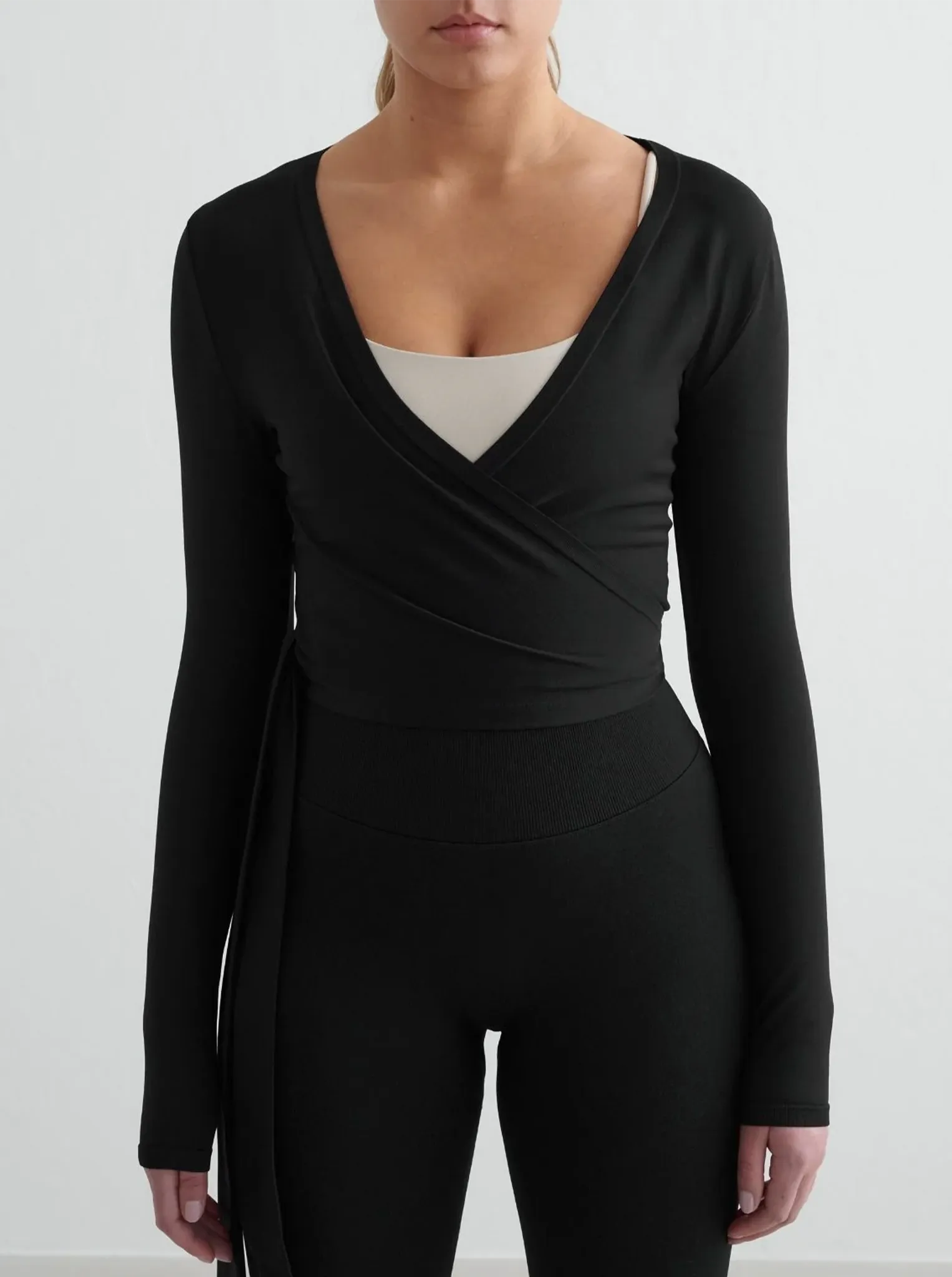 Shape Seamless Wrap Long Sleeve