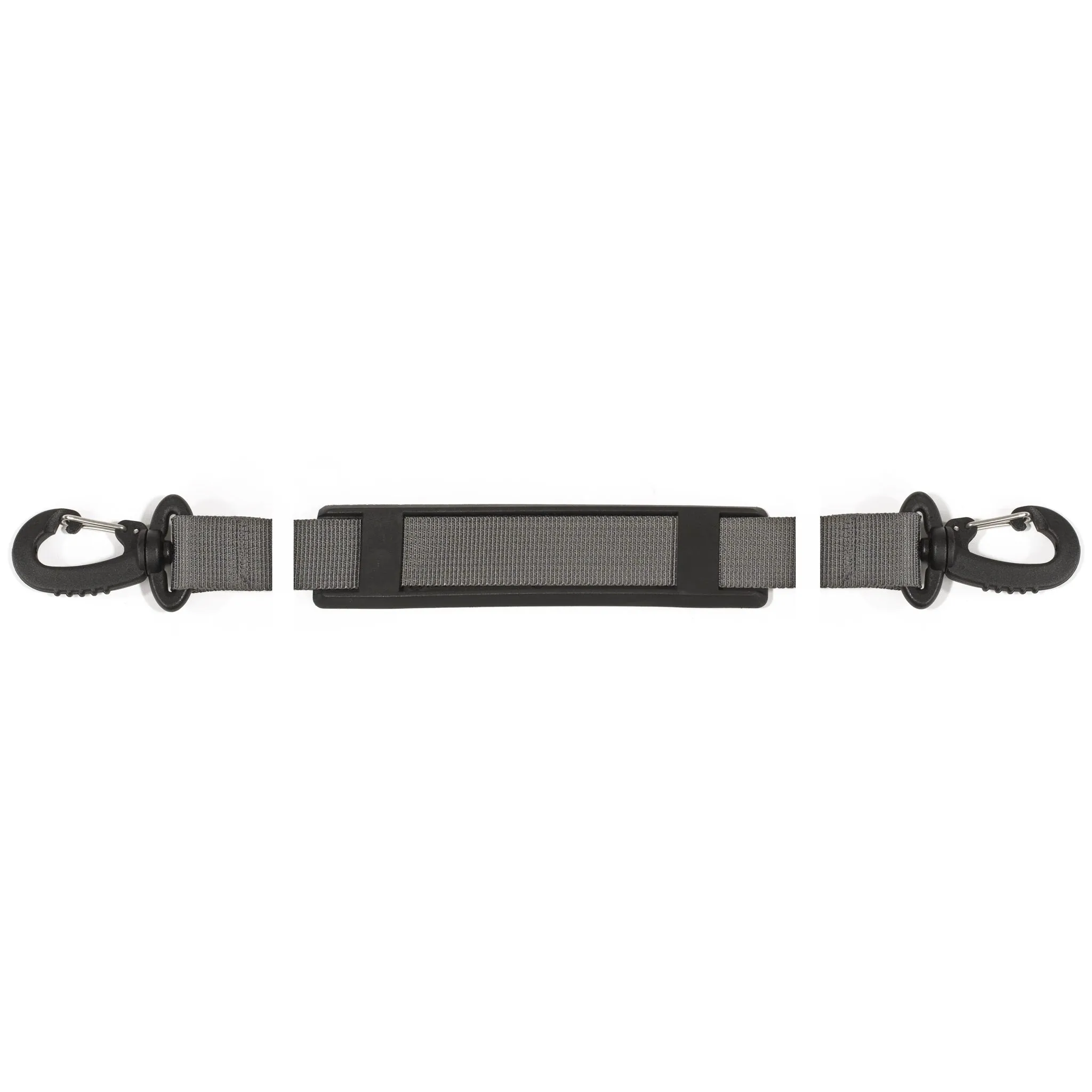Shoulder strap with carabiners (145 cm, gray)