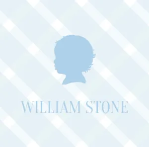 Silhouette Luggage Tag Baby - Blue