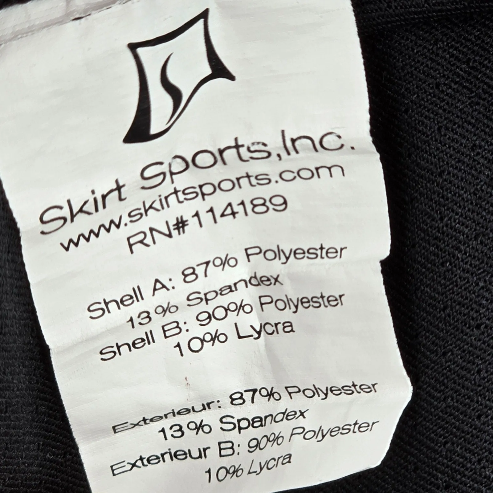 Skirt Sports Black Pink Spotted Activewear Long Sleeve Top Small