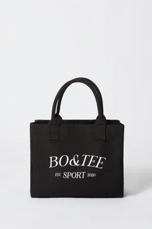 Small Canvas Tote Bag in Black