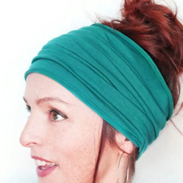 SOFT WIDE YOGA TURBAN HEADBAND