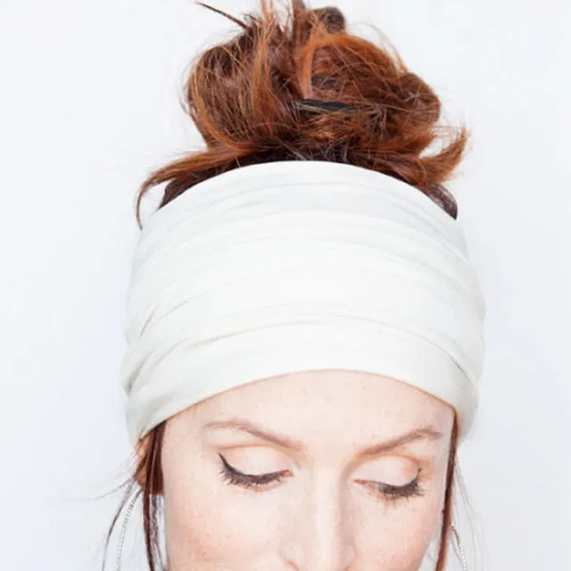 SOFT WIDE YOGA TURBAN HEADBAND