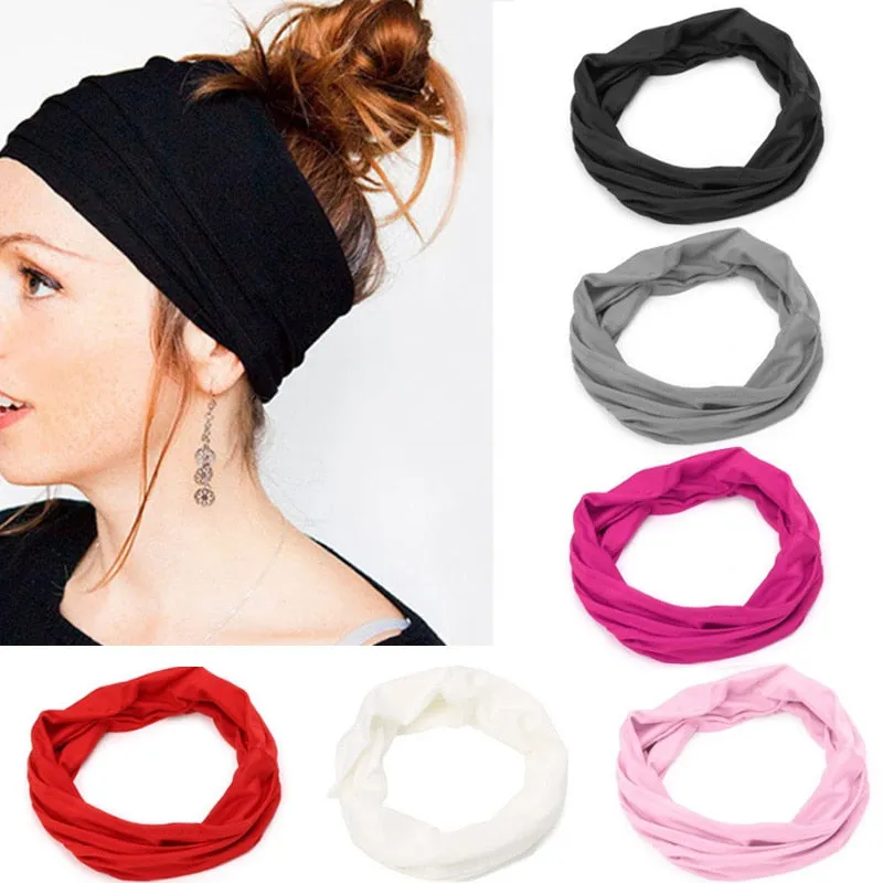 SOFT WIDE YOGA TURBAN HEADBAND