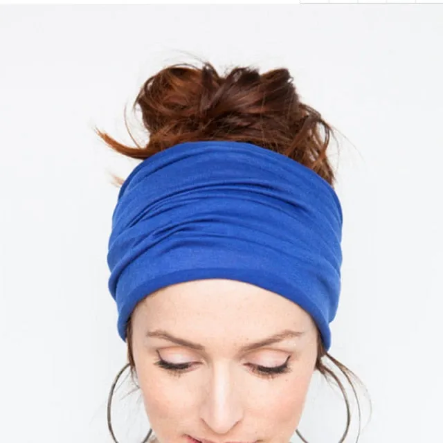SOFT WIDE YOGA TURBAN HEADBAND