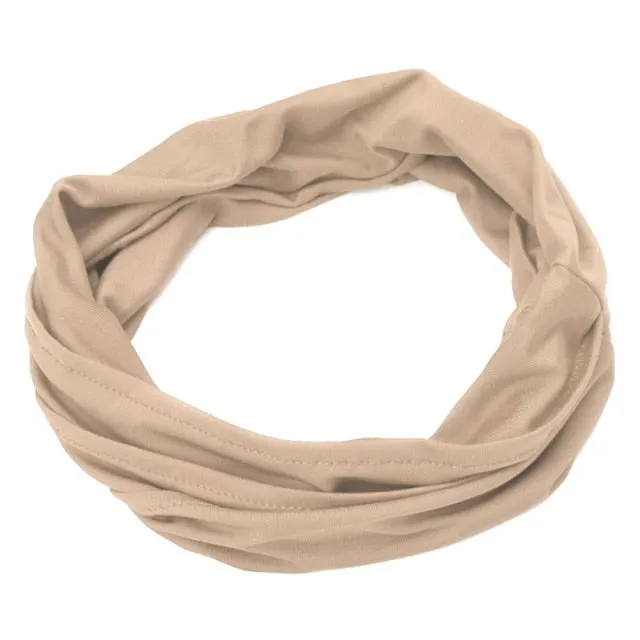 SOFT WIDE YOGA TURBAN HEADBAND