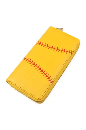 SOFTBALL ZIPPER WALLET