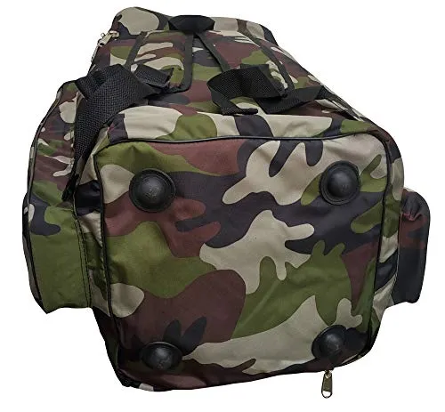 Spartan Ms Dhoni Cricket Kit Camouflage Backpack- White Print