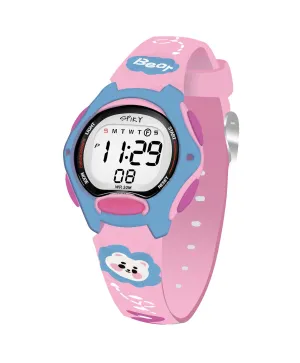 Spiky Eva18 Printed Strap Round Sports Digital Watch