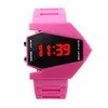 Splendid Waterproof Children Boys Digital LED Sports  Airplane Aivator Pilot LED Flashlight Sport Cuff Watch relogio masculino