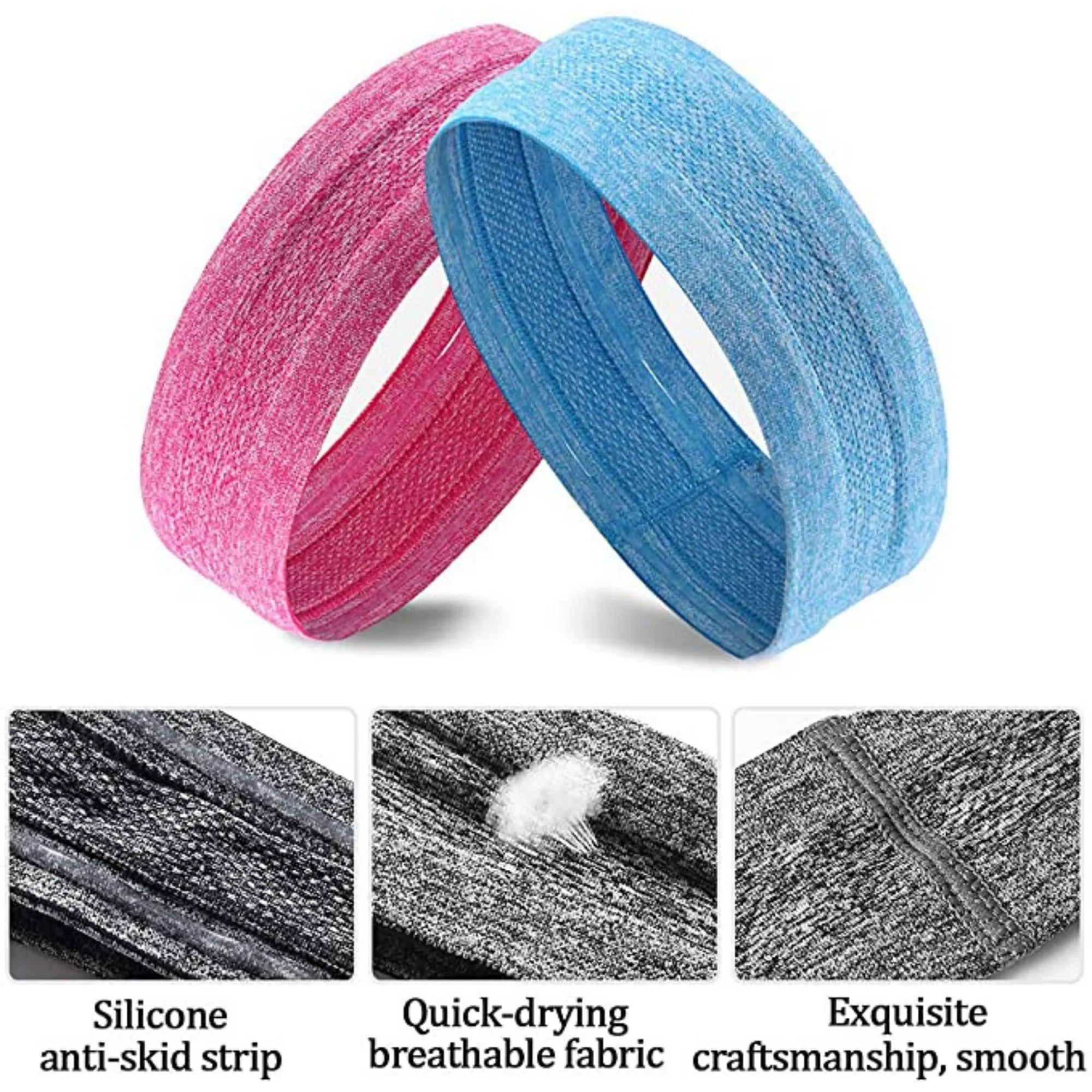 Sport and Fitness Sweat Wicking Fitness Headband  for Yoga, Running