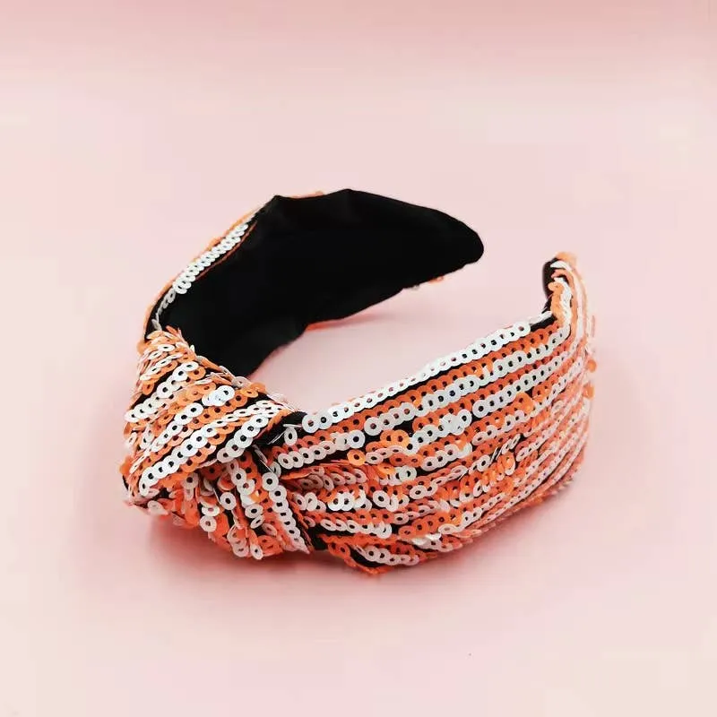 Striped Sequin Colored Sports Headbands for Women/ Sports  SSCS