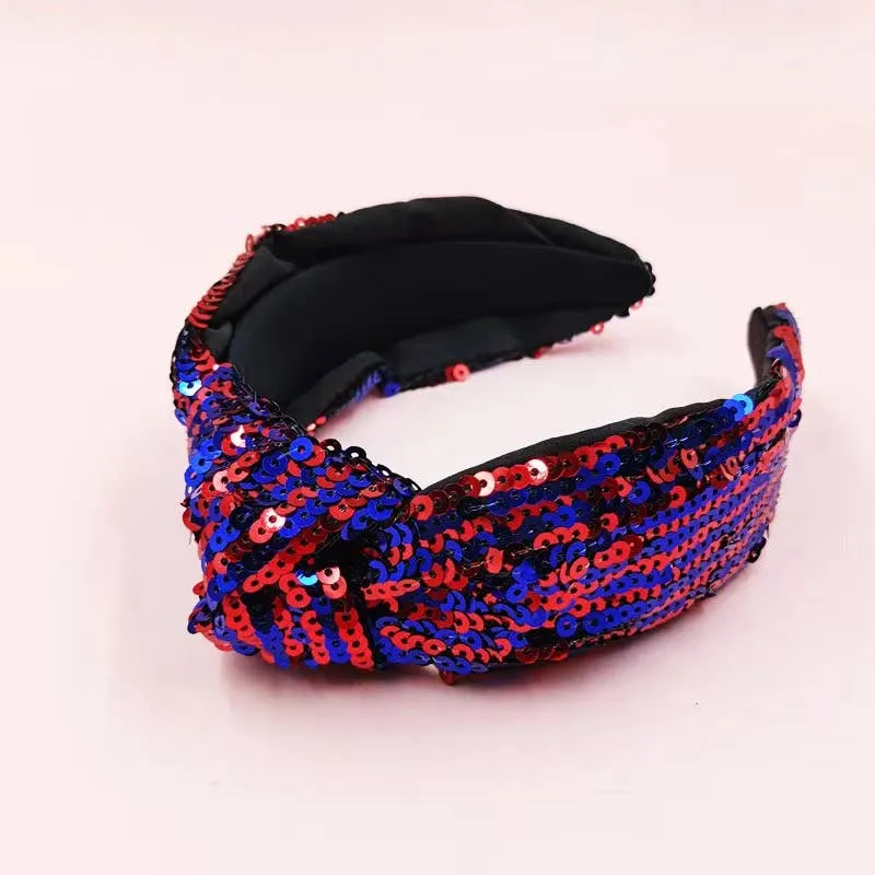 Striped Sequin Colored Sports Headbands for Women/ Sports  SSCS