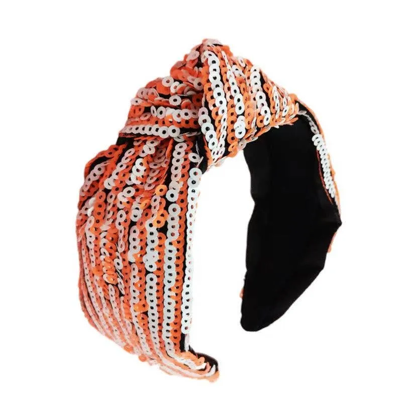 Striped Sequin Colored Sports Headbands for Women/ Sports  SSCS