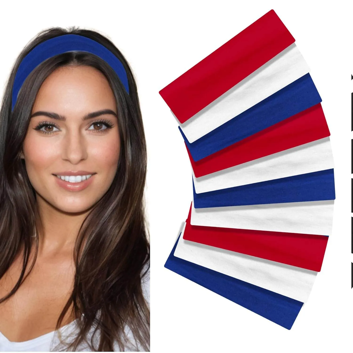 Styla Hair Headbands for Women Stretch Fashion Headbands 10 Pack Non-Slip Head Wraps Great for Spa, Sports, Yoga, Pilates, Running, Gym Headband, Workouts (Variety)