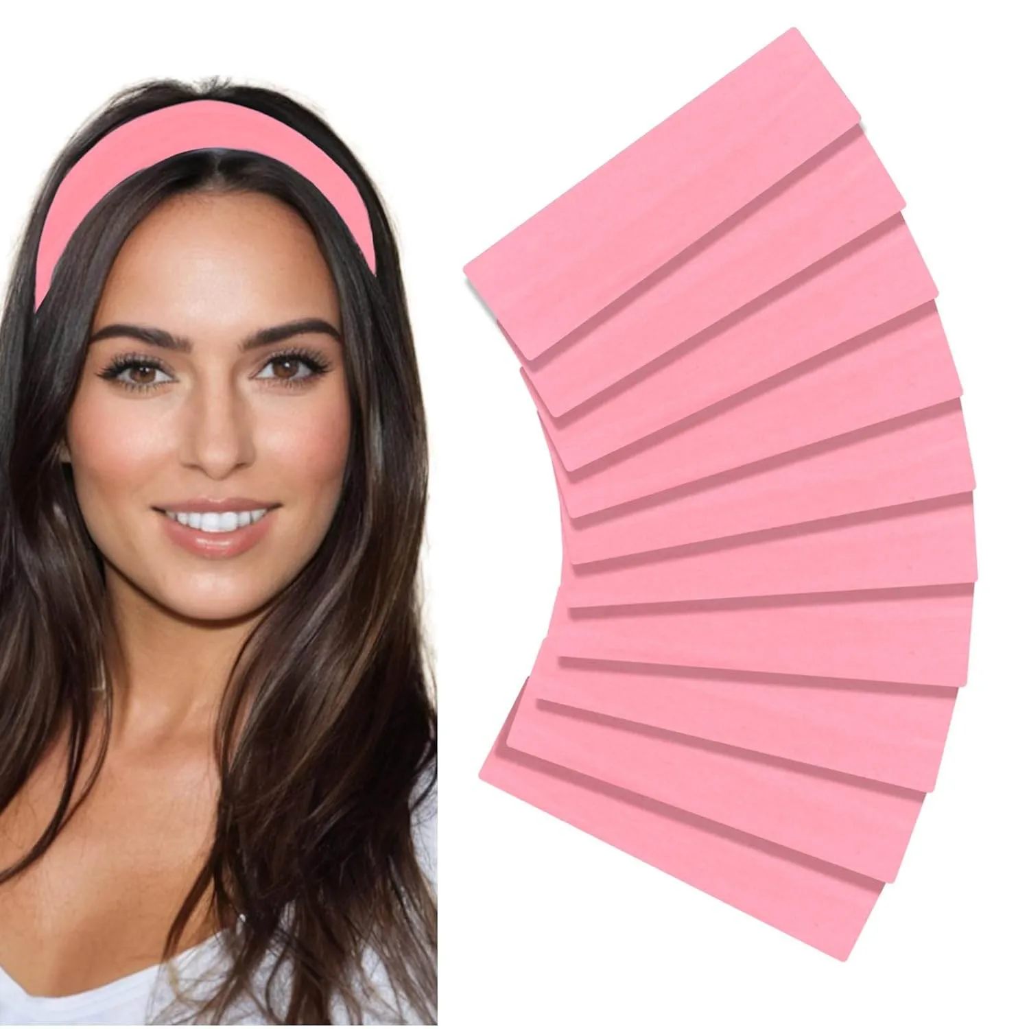 Styla Hair Headbands for Women Stretch Fashion Headbands 10 Pack Non-Slip Head Wraps Great for Spa, Sports, Yoga, Pilates, Running, Gym Headband, Workouts (Variety)