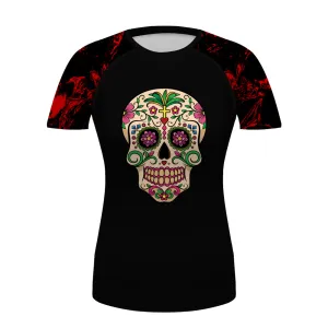Suger Skull Moisture Wicking Dry-Fit BJJ Rash Guard For Women