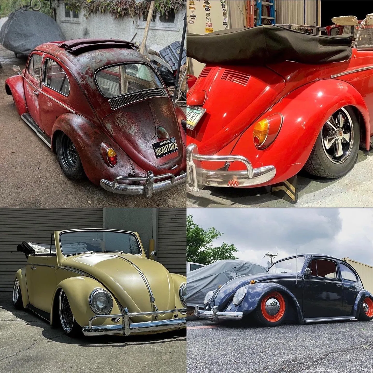 T1 Beetle/Ghia Pre '59 Swing Axle - Premium Early Rear Air Ride System - Bolt on