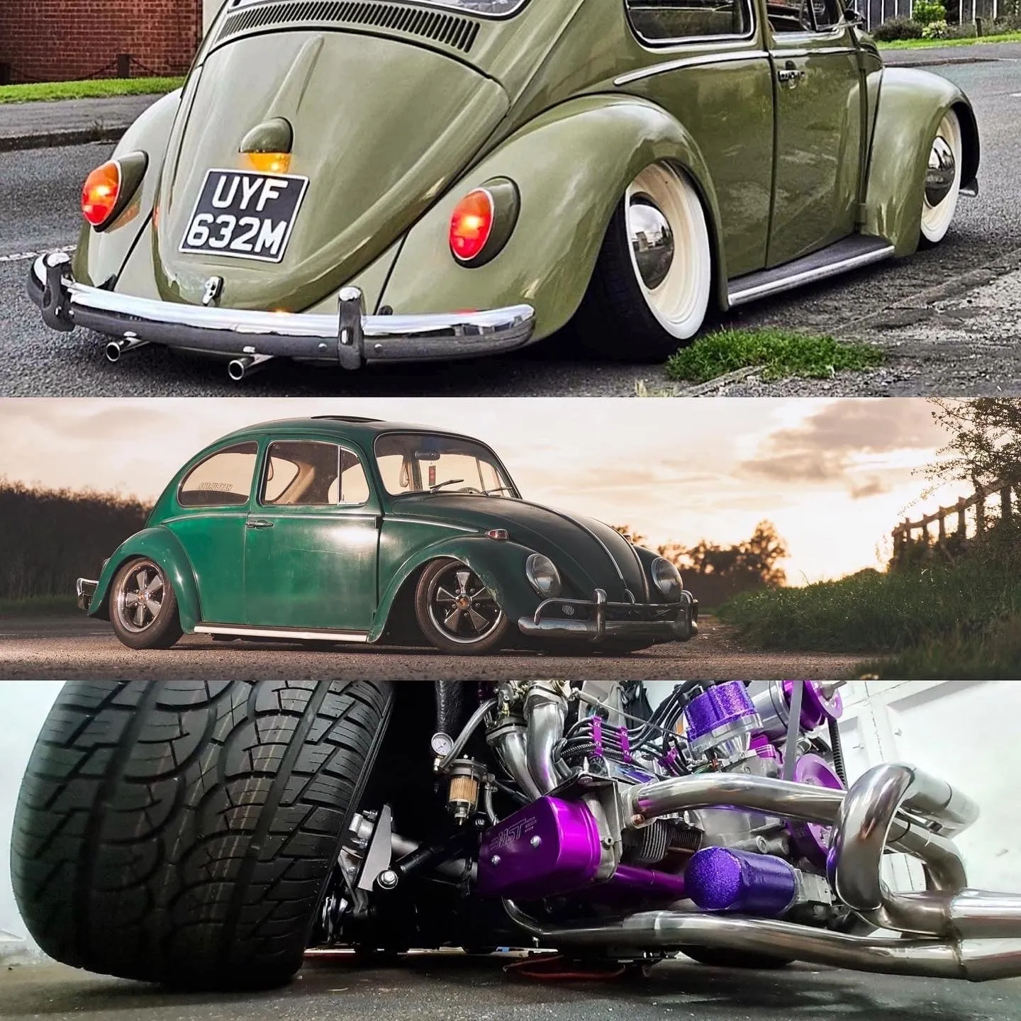T1 Beetle/Ghia Pre '59 Swing Axle - Premium Early Rear Air Ride System - Bolt on