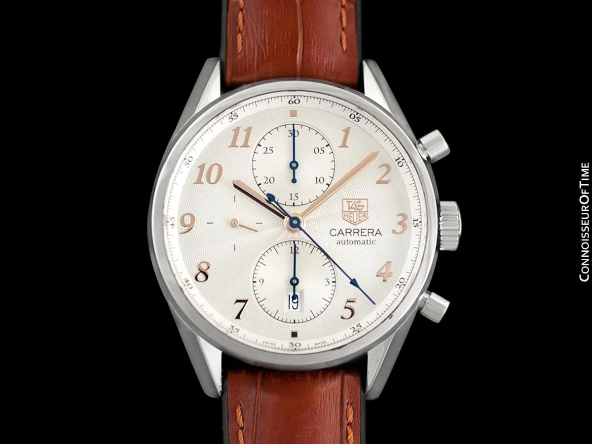 TAG Heuer Carrera Heritage Mens Watch, Automatic, Stainless Steel & Rose Gold - CAS2112