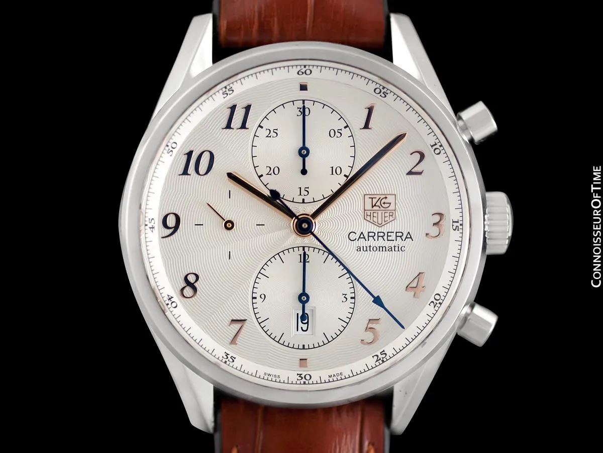 TAG Heuer Carrera Heritage Mens Watch, Automatic, Stainless Steel & Rose Gold - CAS2112