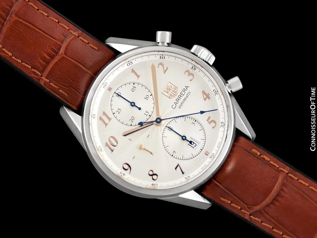 TAG Heuer Carrera Heritage Mens Watch, Automatic, Stainless Steel & Rose Gold - CAS2112