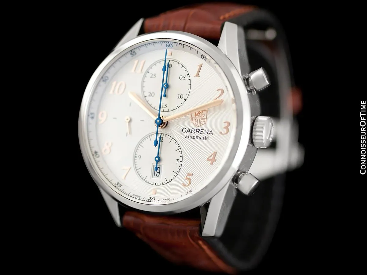 TAG Heuer Carrera Heritage Mens Watch, Automatic, Stainless Steel & Rose Gold - CAS2112