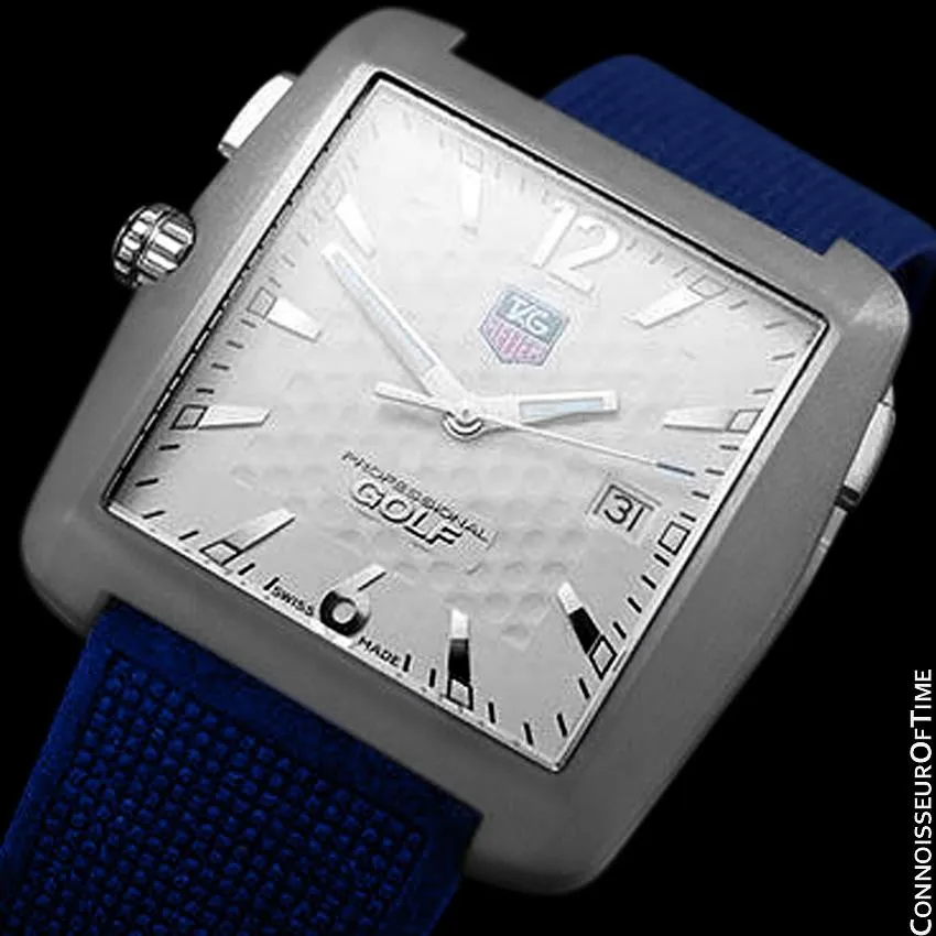 TAG Heuer Tiger Woods Mens Titanium Golf Sports Watch - WAE1112