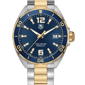TAG Heuer Two-Tone and Blue Bezel 41mm Formula Watch
