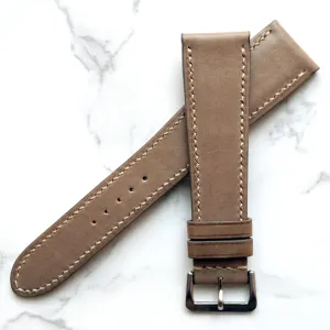 TAUPE GRAY BABY SMOOTH CALF CUSTOM MADE STRAP
