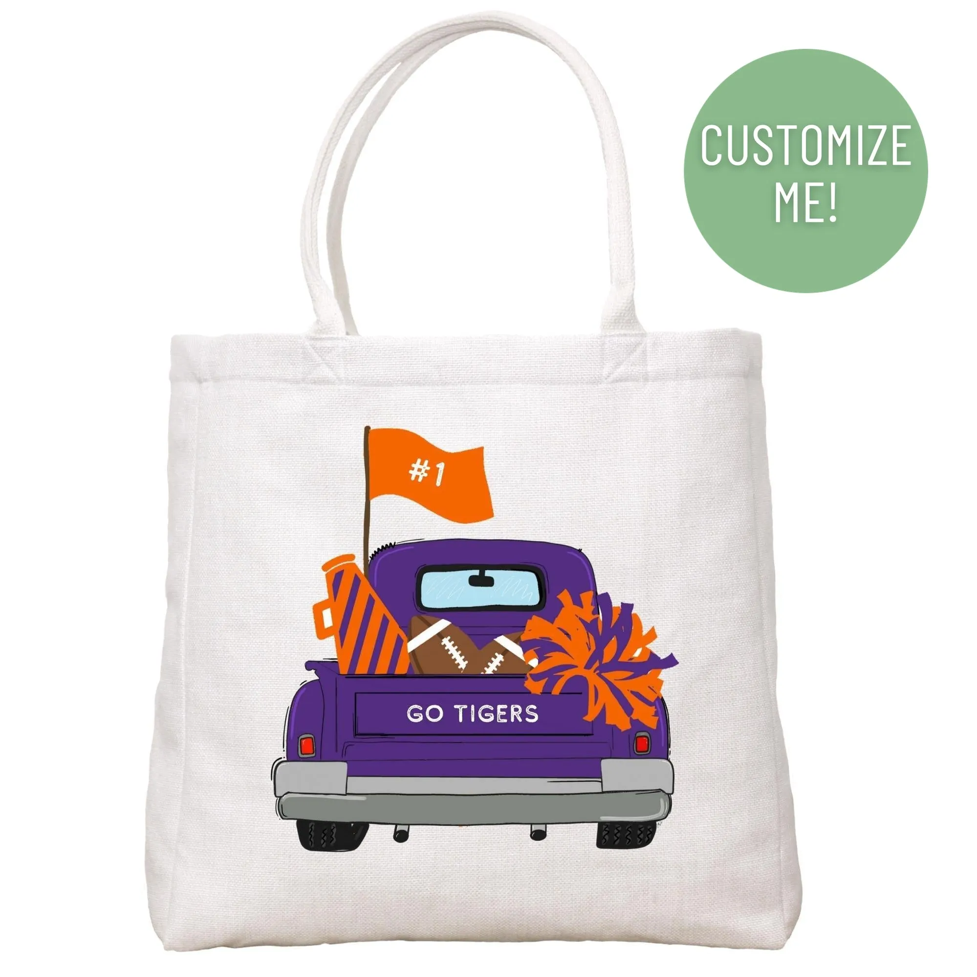 Team Truck Tote Bag