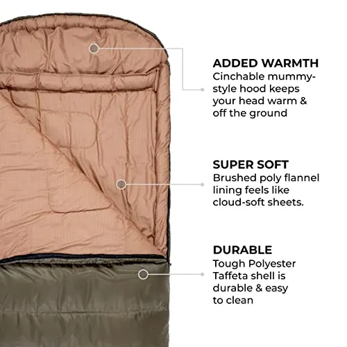 TETON Sports Celsius XXL Sleeping Bag; Great for Family Camping